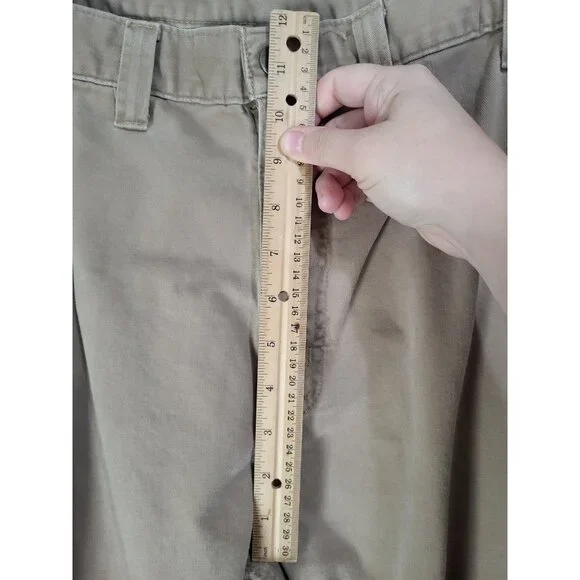 Carhartt Men's Relaxed Straight Twill Dungaree Khaki Work Pants Utility SZ 44 - Picture 4 of 8